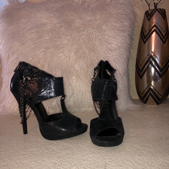 Aldo Shoes - 🔥 Aldo Python Chain Heels- Black